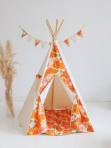 Teepee Tent “Picnic with Flowers” - Sumiye Co