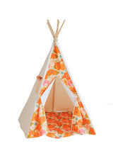 Teepee Tent “Picnic with Flowers” + Mat Set - Sumiye Co