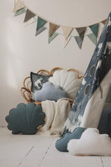Cloud Pillow Linen “Pigeon Grey” | Kids Room & Nursery Decor - Sumiye Co