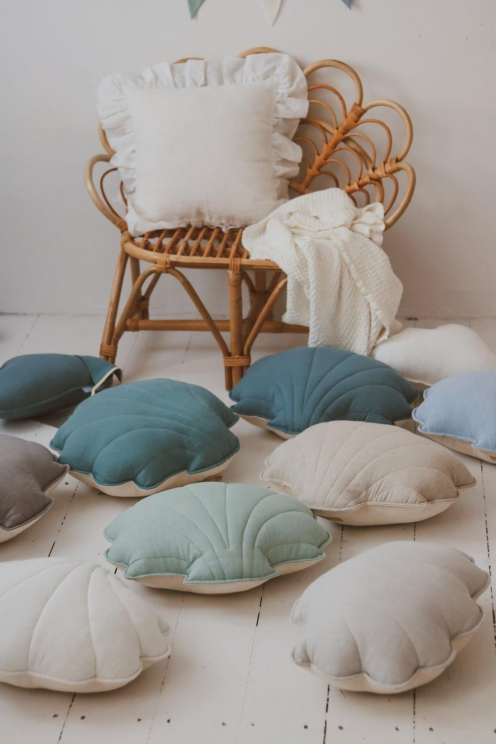 Linen “Pigeon Gray” Shell Pillow