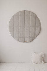 “Pigeon Grey” Round Cotton Mat by Moi Mili - Sumiye Co