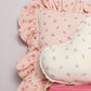 Pillow with Frill "Pink forget-me-not" Muslin | Kids Room & Nursery Decor