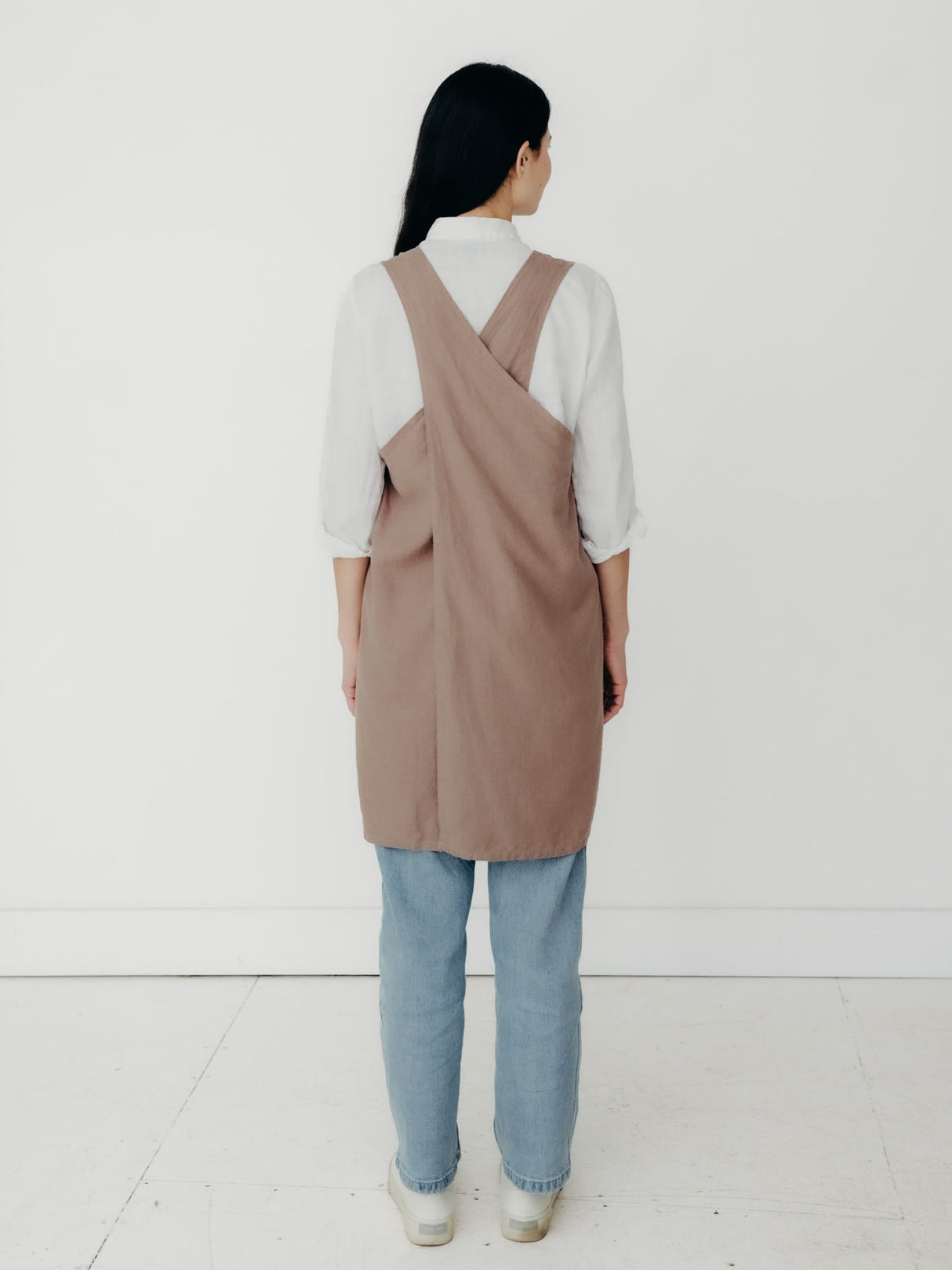 Pinafore Apron — Rosehip-2