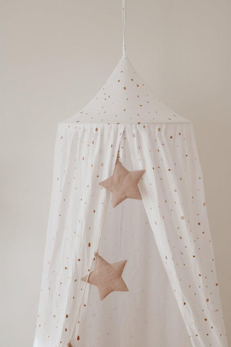 Stars Garland Linen “Pink Powder” | Nursery & Kids Room Decor - Sumiye Co