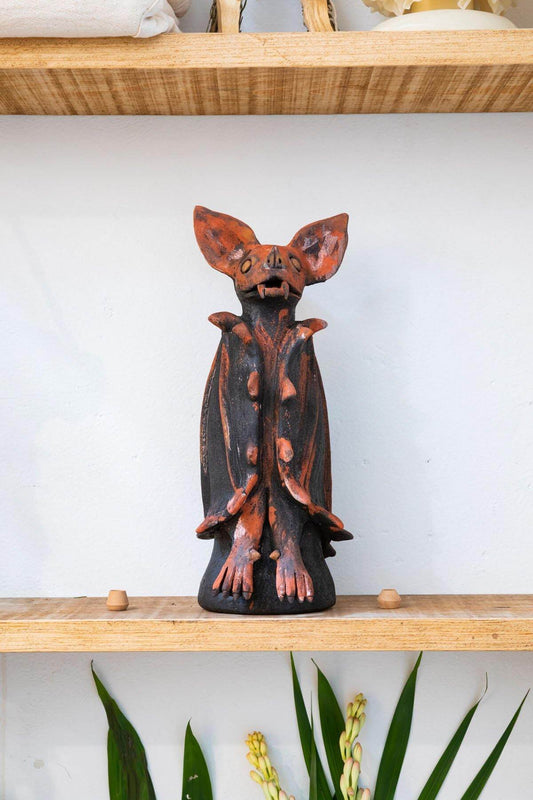 Pollinator Bat Sculpture by Wool+Clay