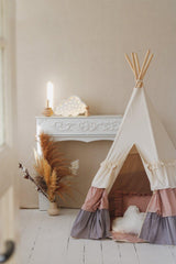 Teepee Tent “Powder Frills” with Frills - Sumiye Co