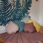 Leaf Pillow Linen “Powder Pink” | Kids Room & Nursery Decor