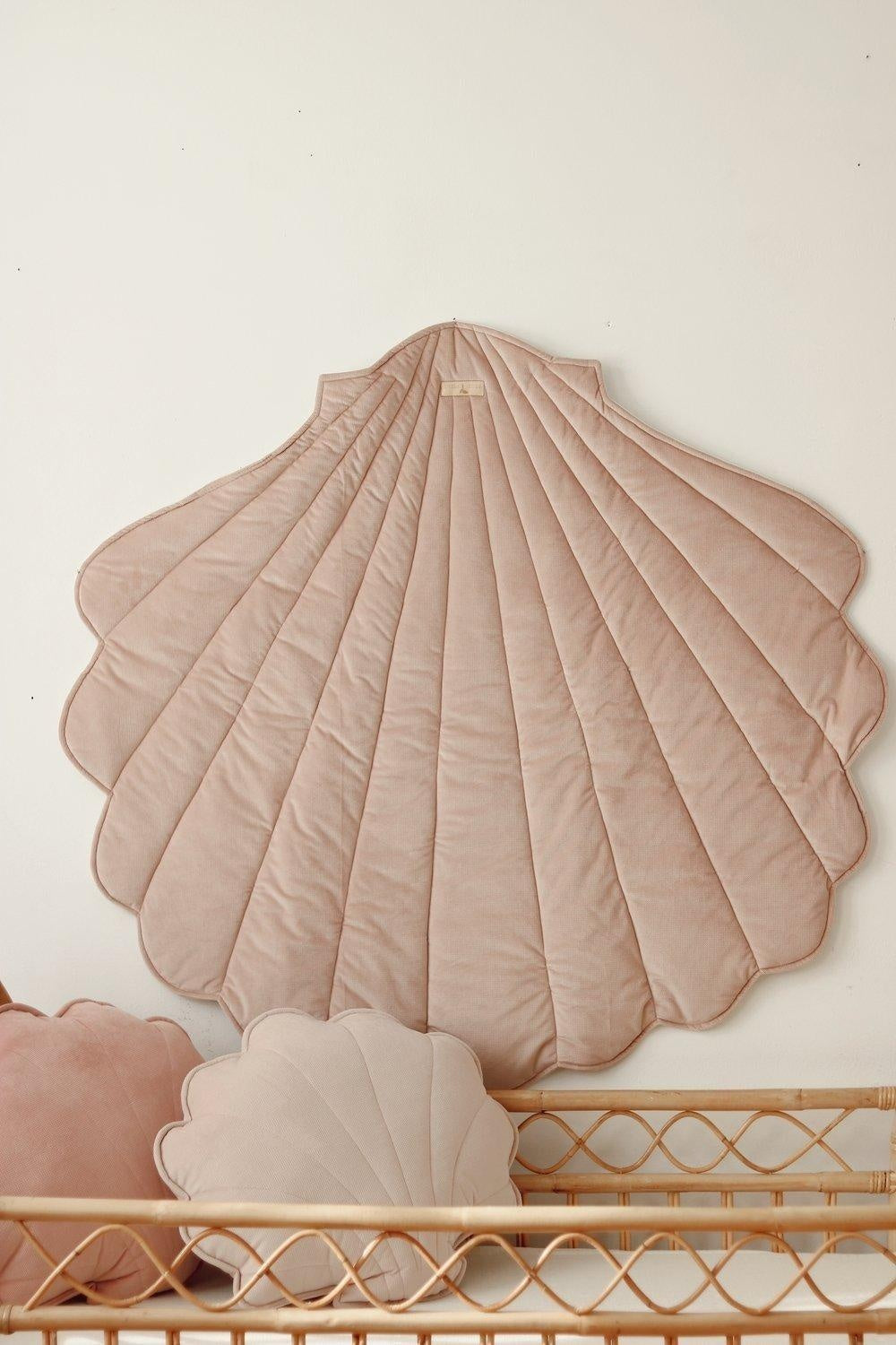 Velvet “Powder Pink” Shell Mat by Moi Mili - Sumiye Co