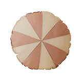 “Powder Pink Circus” Round Patchwork Pillow