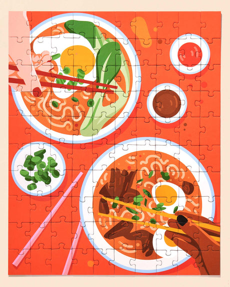 Ramen Lunch 100 Piece Puzzle | Artist Petra Eriksson