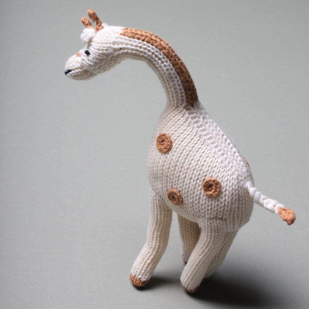 Giraffe Baby Toy - Organic Newborn Rattle by Estella - Sumiye Co