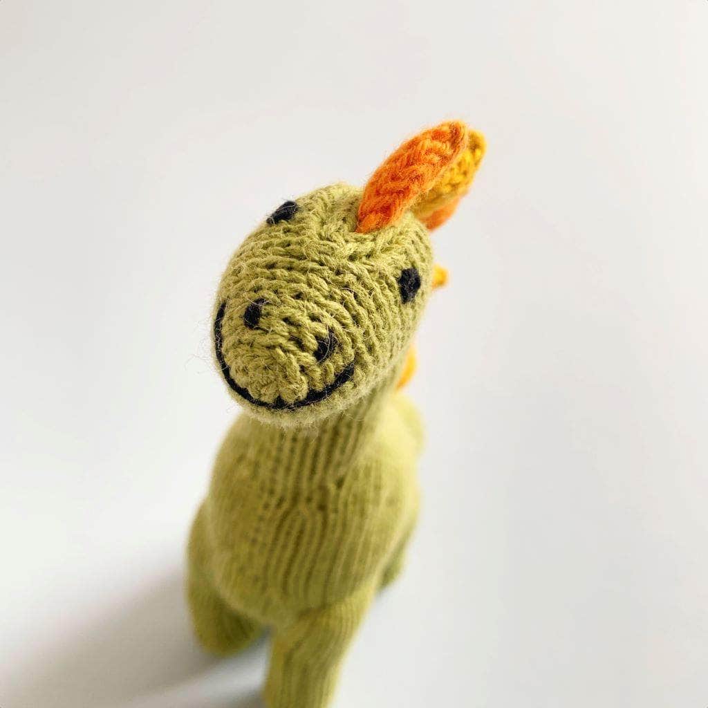 Organic Baby Toys, Newborn Rattles | Dinosaurs, Brachiosaurus by Estella - Sumiye Co