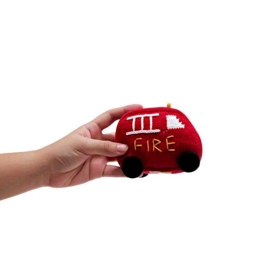 Organic Baby Toys - Newborn Rattles | Fire Truck by Estella - Sumiye Co