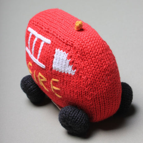 Organic Baby Toys - Newborn Rattles | Fire Truck by Estella - Sumiye Co