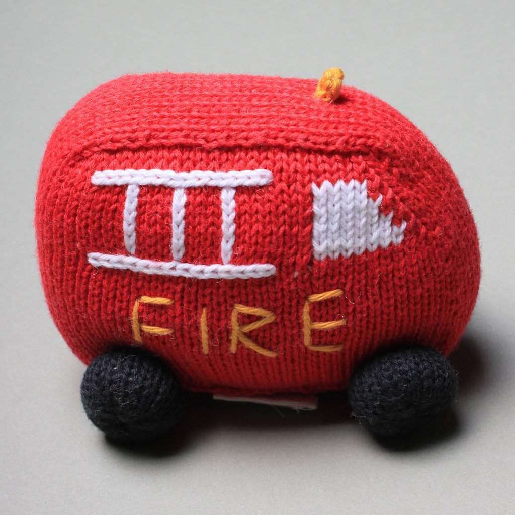 Organic Baby Toys - Newborn Rattles | Fire Truck by Estella - Sumiye Co