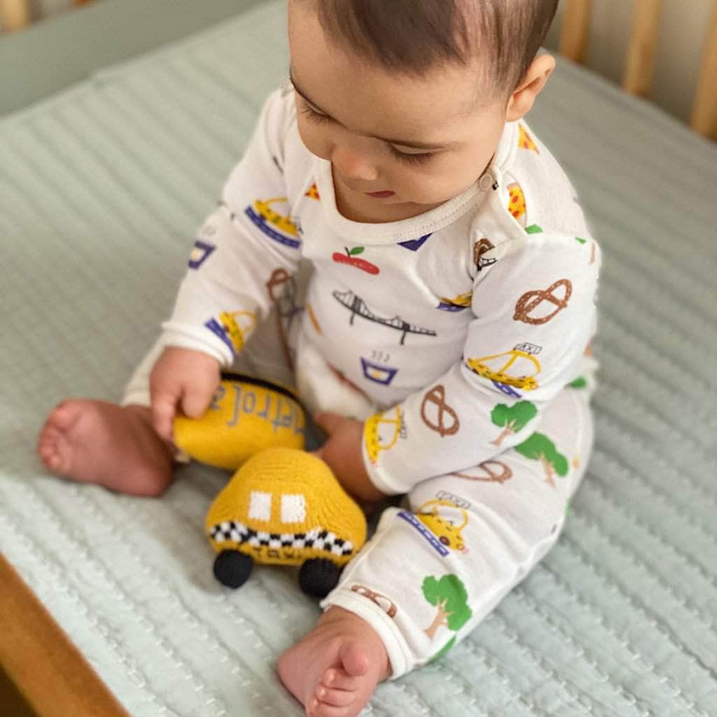 Organic Baby Toys - Newborn Rattles | New York Metro Card by Estella - Sumiye Co