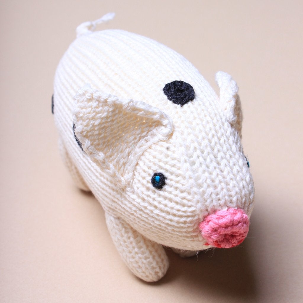 Organic Baby Toys - Newborn Rattles | Pig by Estella - Sumiye Co