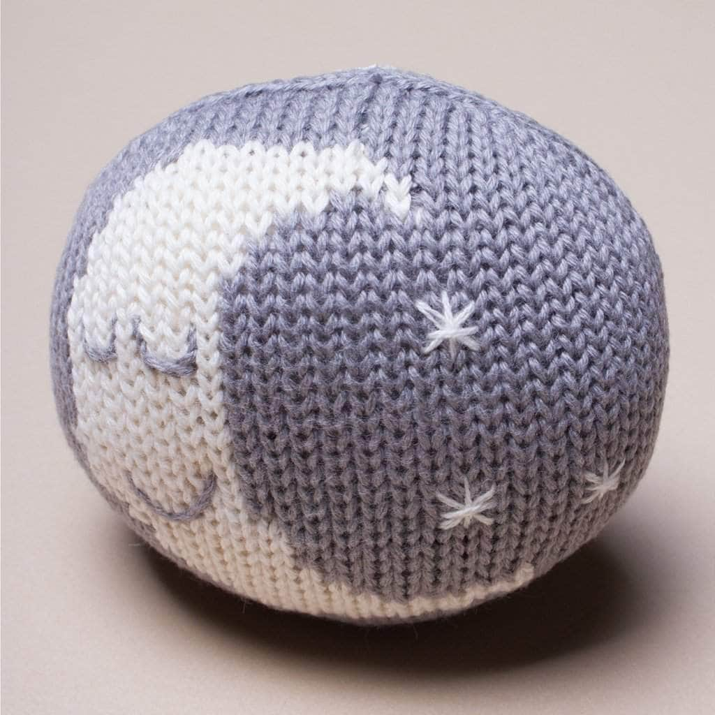 Organic Baby Toys - Newborn Rattles | Sleeping Moon by Estella - Sumiye Co