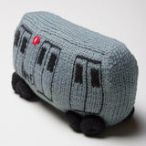 Organic Baby Toys - Newborn Knit Rattles | Subway Train Car by Estella - Sumiye Co