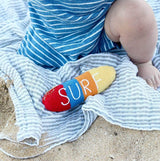 Organic Baby Toys - Newborn Rattles | Surfboard by Estella - Sumiye Co