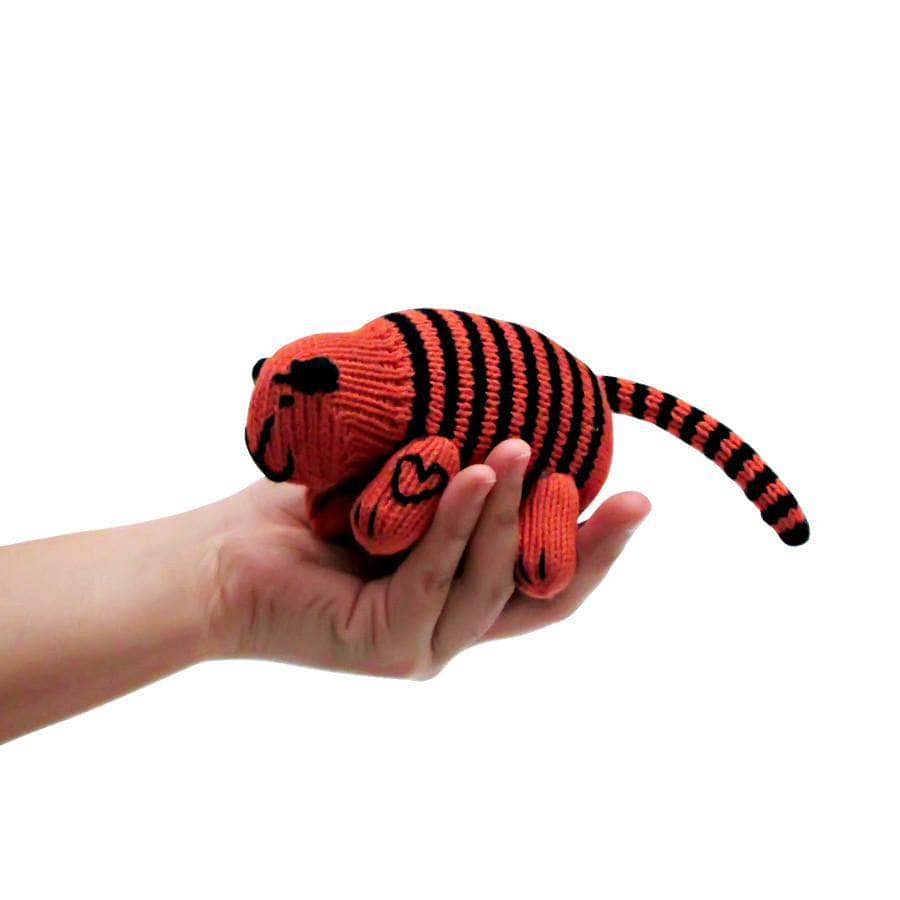 Organic Baby Toys - Newborn Rattles | Tiger by Estella - Sumiye Co