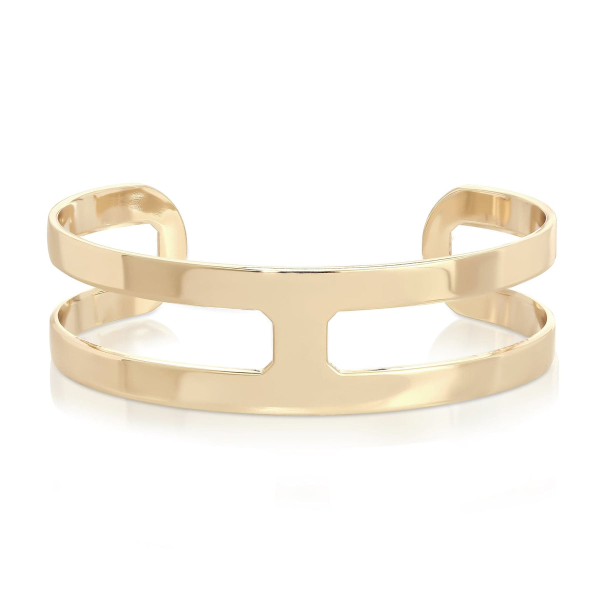 Rectangle Cut-Out Cuff Bracelet - Sumiye Co