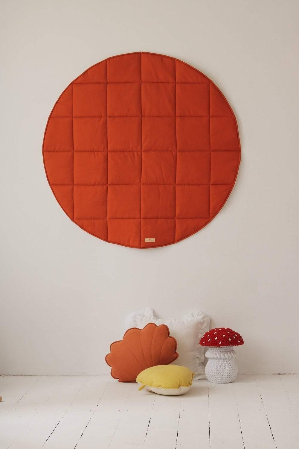 “Red Fox” Round Cotton Mat by Moi Mili - Sumiye Co