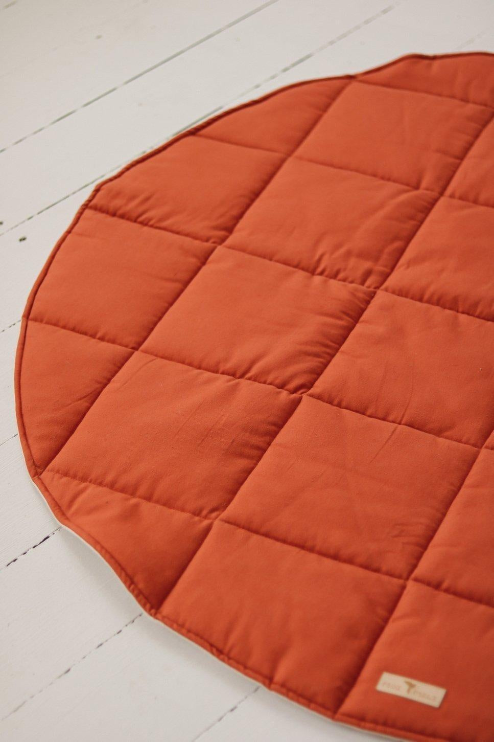 “Red Fox” Round Cotton Mat by Moi Mili