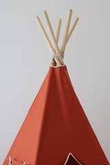 Teepee Tent “Red Fox” + Round Mat Set - Sumiye Co