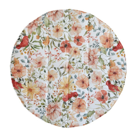 “Flower Power” Round Cotton Mat by Moi Mili - Sumiye Co