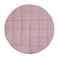 “Pink and Beige” Round Cotton Mat by Moi Mili