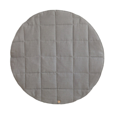 “Grey Linen” Round Mat by Moi Mili - Sumiye Co