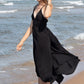 Sage Maxi Dress - Black by The Handloom