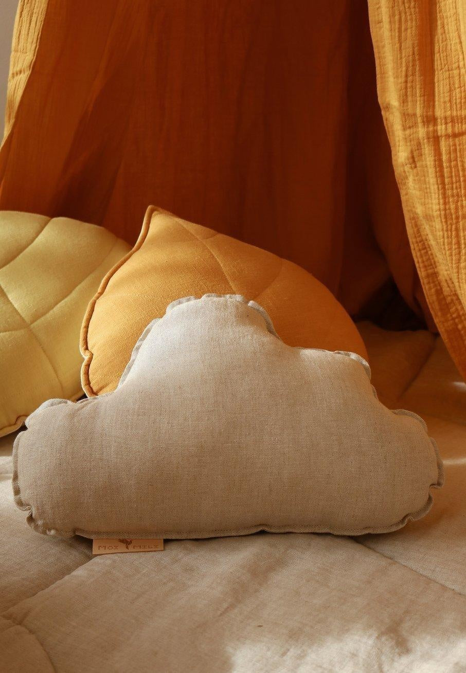 Cloud Pillow Linen “Sand” | Kids Room & Nursery Decor - Sumiye Co