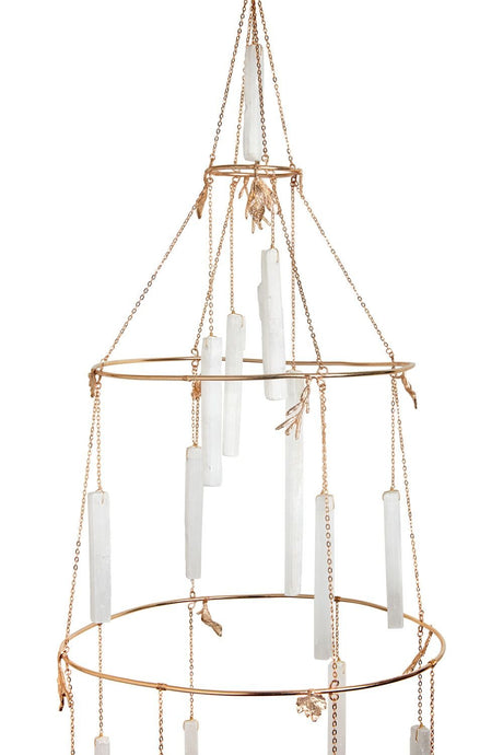 Selenite Healing Crystal Chandelier