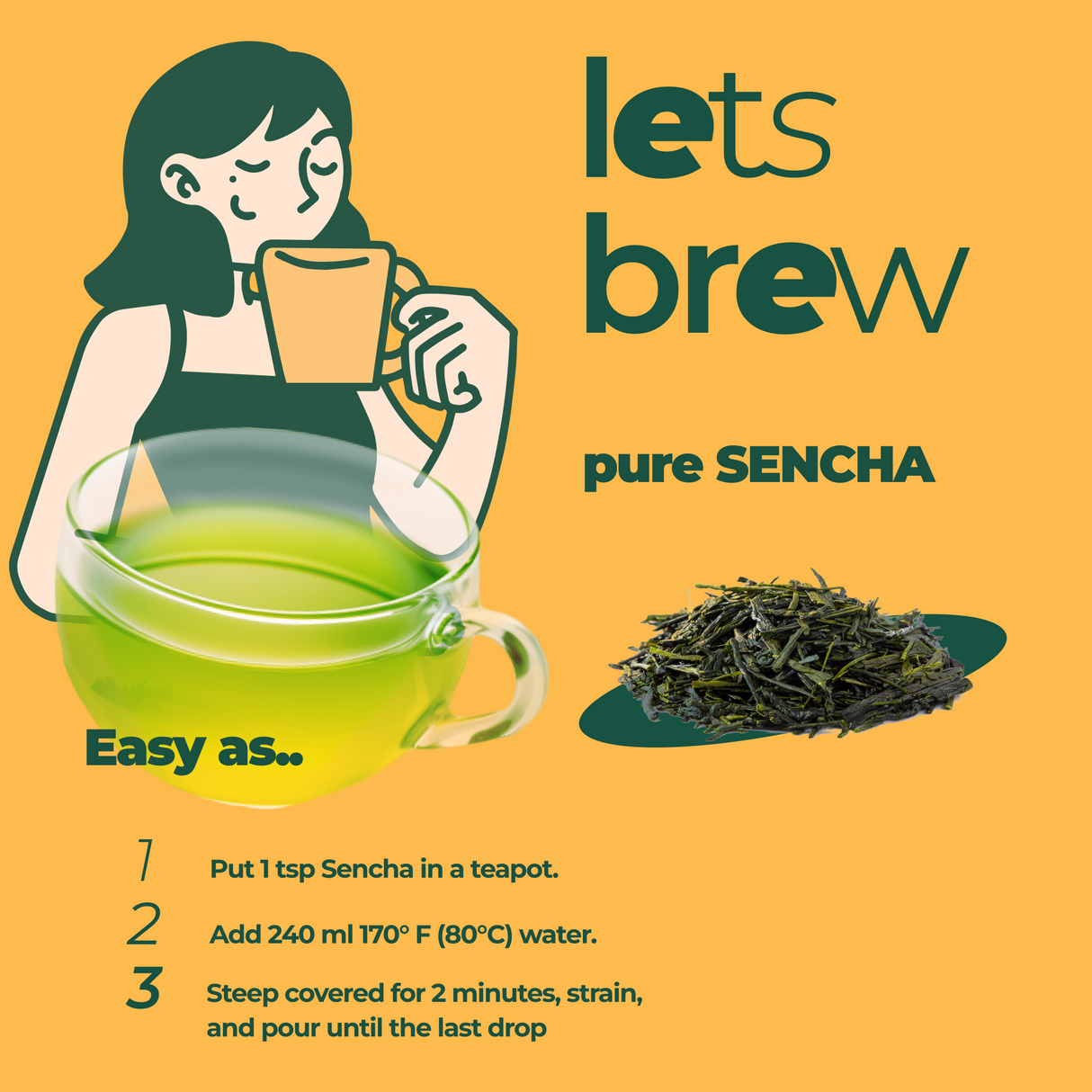 Sencha Loose Leaf Tea - Sumiye Co