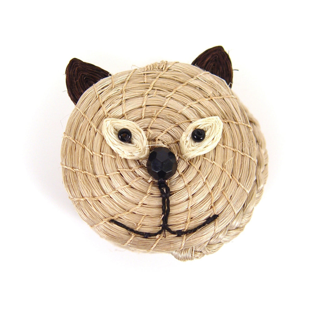 Kids Cool Cat Tiny Lidded Basket 2" x 2.5"