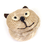 Kids Cool Cat Tiny Lidded Basket 2" x 2.5" - Sumiye Co