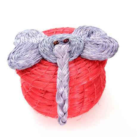 Cesta pequeña con tapa para niños en forma de elefante, color rosa, 2 x 2,5 pulgadas