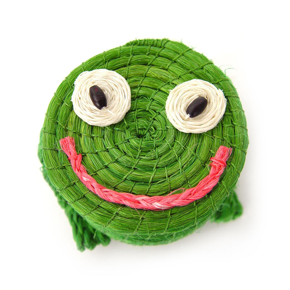 Kids Freddy Tiny Frog Lidded Basket 2" x 2.5"