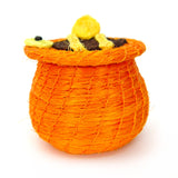 Kids Honey Bee Tiny Lidded Basket 2" x 2.5"