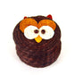 Kids Owl Tiny Lidded Basket 2" x 2.5"