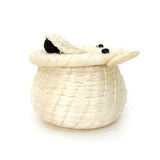 Kids Polar Bear Tiny Lidded Basket 2" x 2.5"