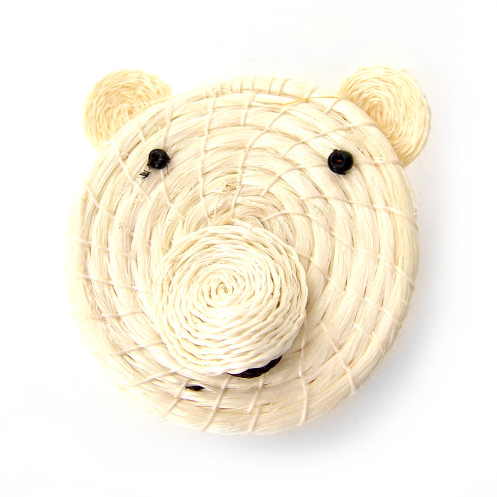 Kids Polar Bear Tiny Lidded Basket 2" x 2.5" - Sumiye Co