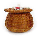 Kids Toothy Mouse Tiny Lidded Basket 2" x 2.5" - Sumiye Co