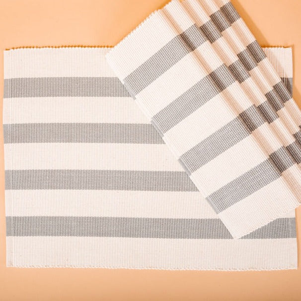 Nyota Placemats (Set of 4) - 100% Organic Cotton | Kenya Handloom - Sumiye Co