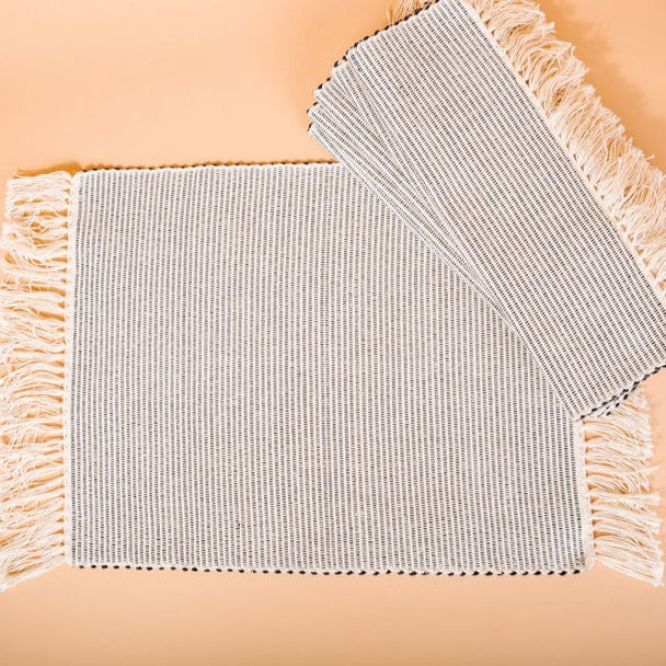 Sungura Placemats (Set of 4) 100% Organic Cotton | Kenya Handloom - Sumiye Co