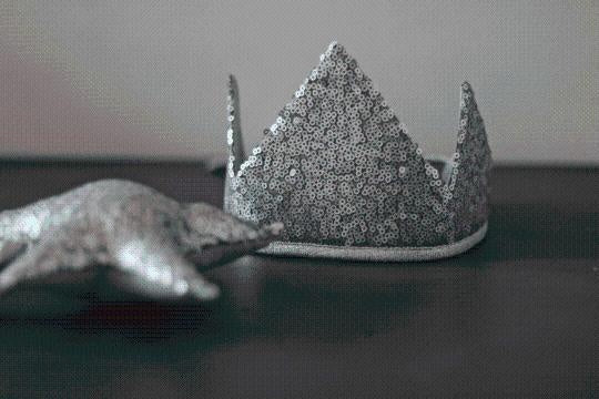 “Silver Sequins” Crown by Moi Mili - Sumiye Co