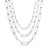 6.5mm Triple Large Elongated Link Chain Necklace - Sumiye Co