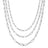 4mm Triple Elongated Link Chain Necklace - Sumiye Co